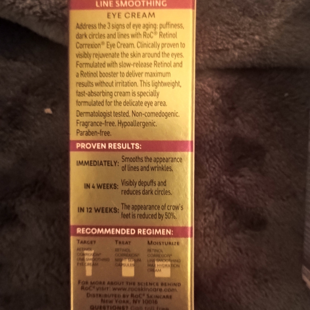 RoC Line Smoothing Eye Cream - Gold